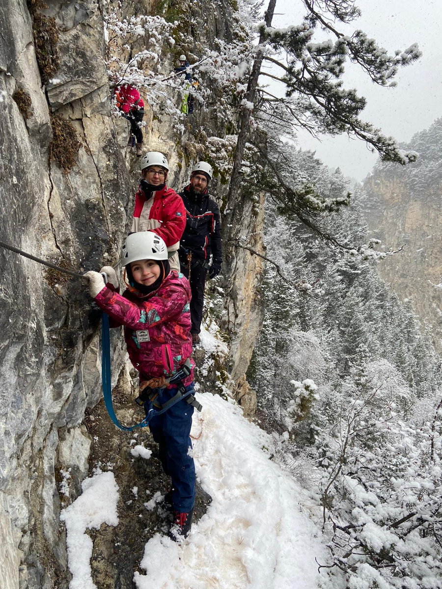 Via Ferrata hiver